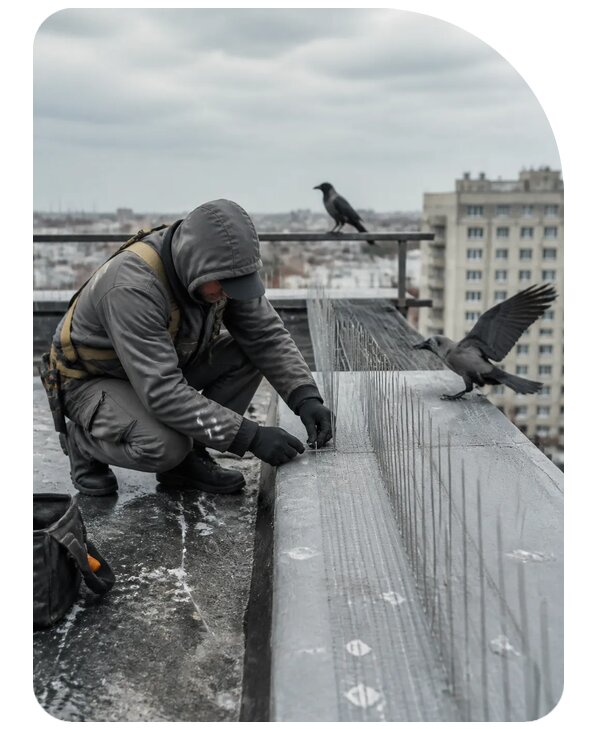 Защита от ворон под ключ в Ялте по цене от 5108 р. | Сенат-Ялт